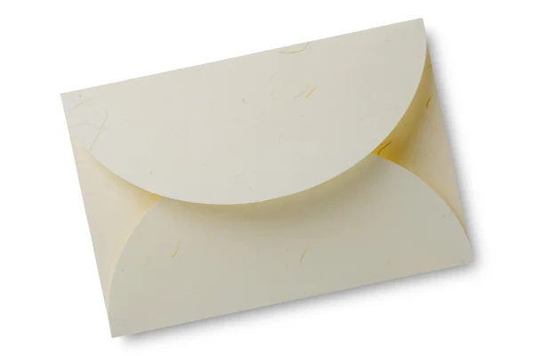 白で隔離される封筒 — ストック写真