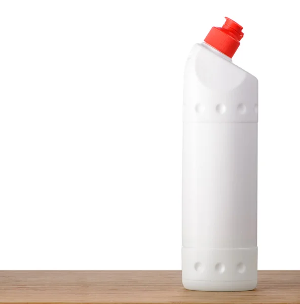 Garrafa de detergente na mesa — Fotografia de Stock