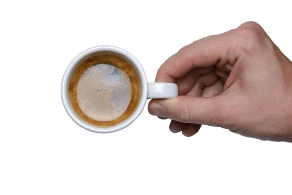 Man holding  coffee — Stock Photo, Image