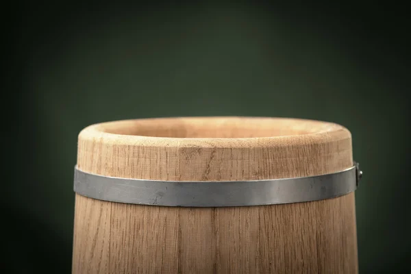 Barrel on a green background — Stock Photo, Image