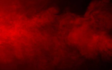 Siyah arkaplanda kırmızı duman