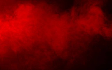 Siyah arkaplanda kırmızı duman dokusu
