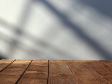 Tahta tahtalar ve bulanık arkaplan  