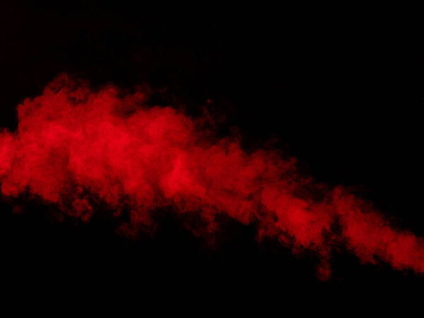 Abstract black and red smoke on a dark background
