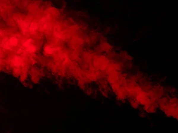 Dym Nad Czerwonym Tle Widok — Zdjęcie stockowe