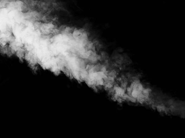 Humo Blanco Sobre Fondo Negro — Foto de Stock