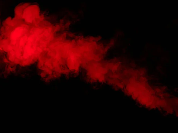 Red Smoke Black Background — Stock Photo, Image