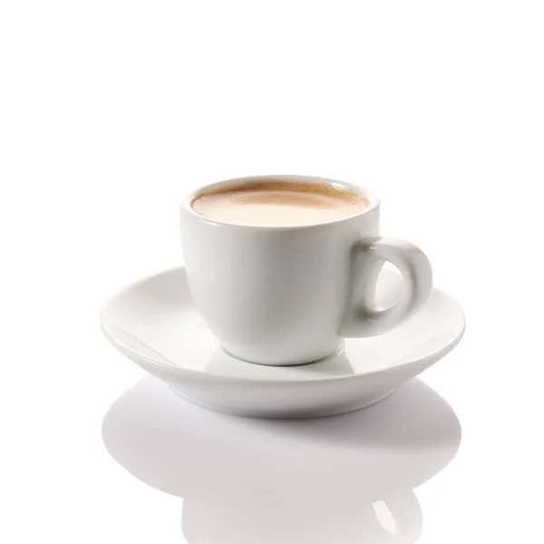 Espresso Csésze Elszigetelt Fehér — Stock Fotó
