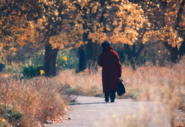 Park'ta yürüyordunuz Bayan
