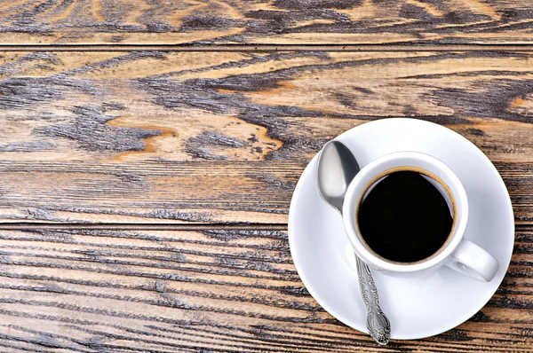 Caffè su tavolo di legno — Foto Stock