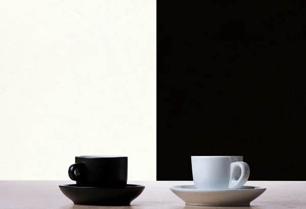 Caffettiera in bianco e nero — Foto Stock