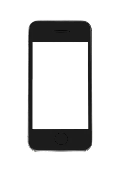 Smartphone s bílým displej — Stock fotografie