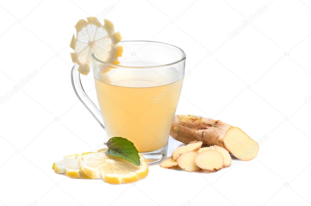 Ginger tea in cup