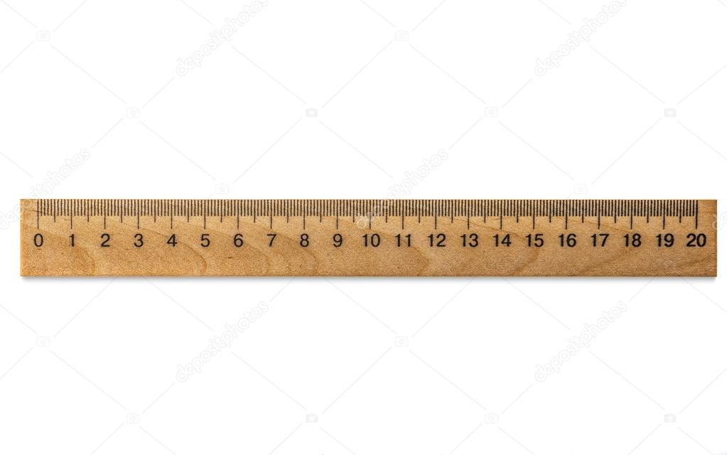 One Wooden ruler