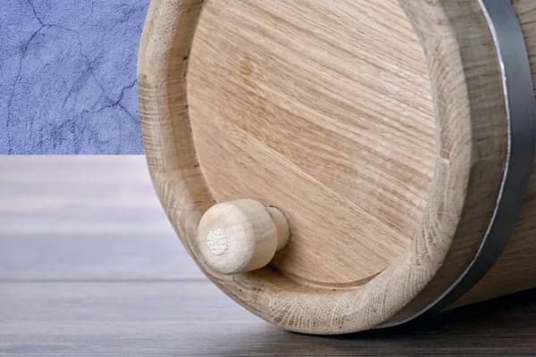 Fából készült tölgyfa hordó — Stock Fotó