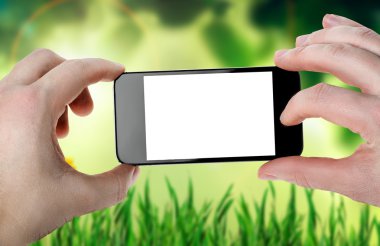 akıllı telefon tutan eller
