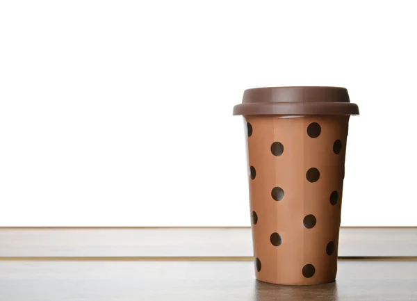 Uma xícara de café na mesa — Fotografia de Stock