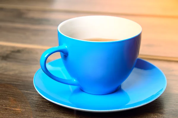 Kék csésze tea — Stock Fotó