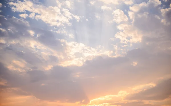 Belo Pôr Sol Cloudscape — Fotografia de Stock