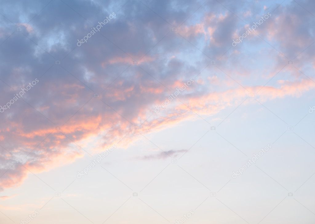 Beautiful sky with clouds view