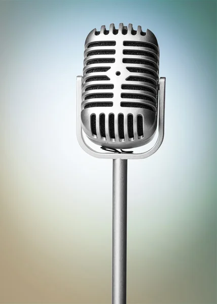 Ročník hudební mikrofon — Stock fotografie