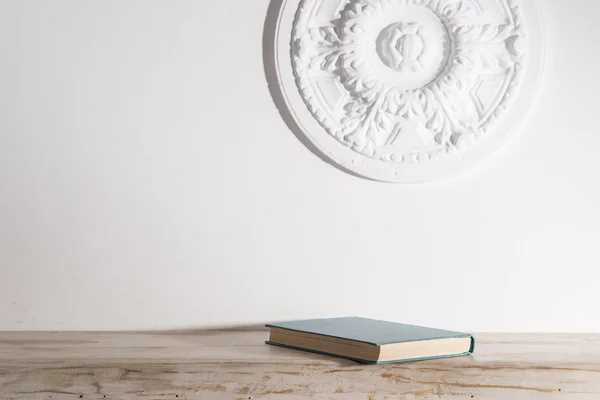 Book is on wooden shelf — Stock Photo, Image