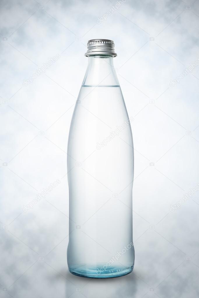 Bottle of water on blured