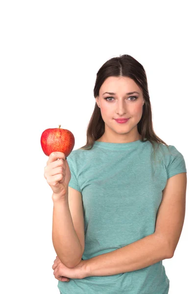 リンゴを持ってる女の子 — ストック写真