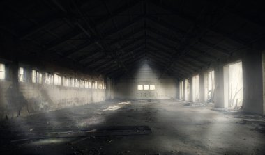 Koyu terk edilmiş binada 