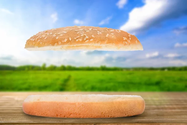 Порожній бутерброд на столі — стокове фото