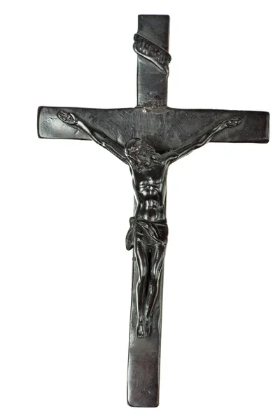 Crucificação isolada em branco — Fotografia de Stock