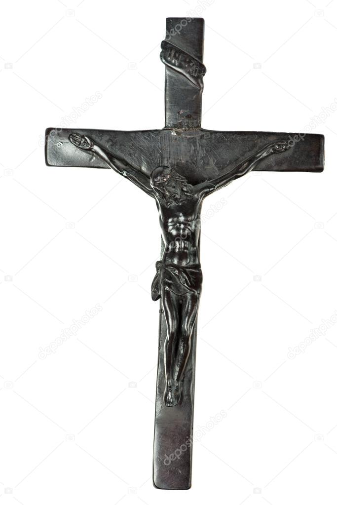 Crucifixion isolated on white