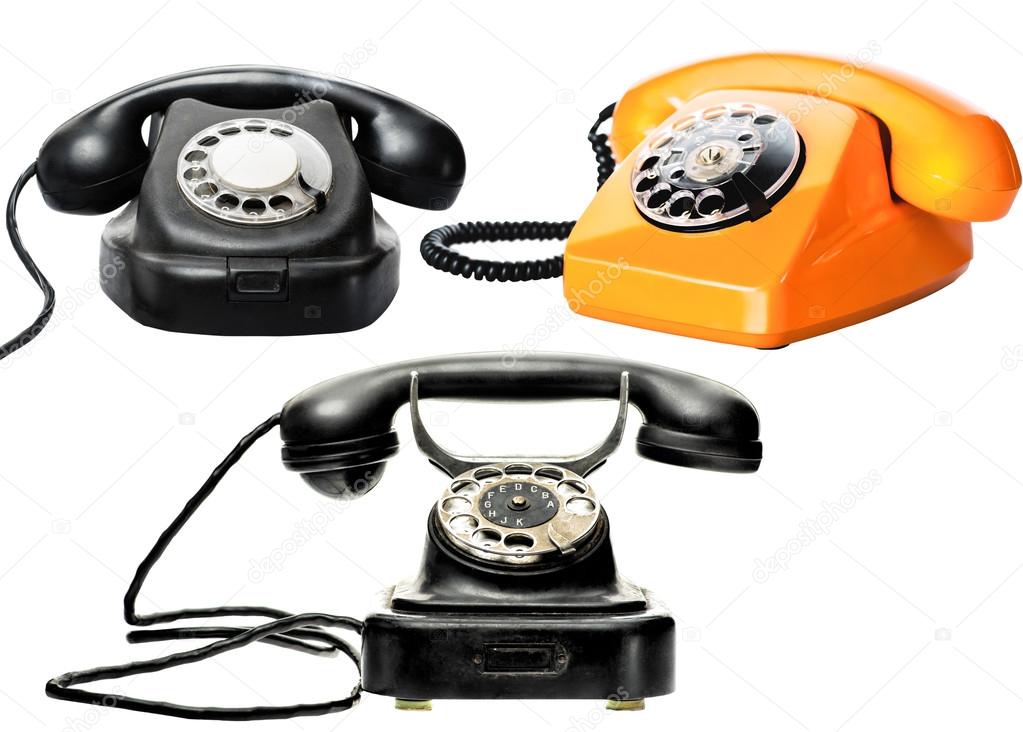 Vintage phones set