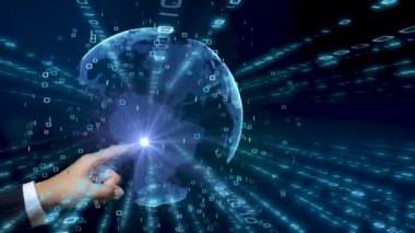 Veri Koruması Siber Güvenlik Gizlilik İş İnternet Teknolojisi Konsepti. 3B illüstrasyon.