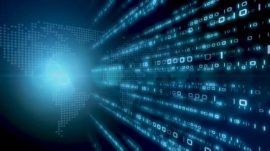 5G ve AI teknolojisi, küresel iletişim ağı konsepti. 3B Görüntü.