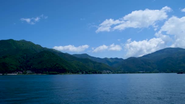 Paisaje Montaña Lago Cordillera Gran Panorama — Vídeos de Stock