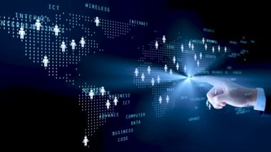 Farklı diyagram çizimleri olan iş bilgisi grafikleri. Veri görselleştirme elemanları, pazarlama grafikleri ve grafikleri. 5G ve yapay zeka teknolojisi geçmişi. Üç boyutlu illüstrasyon. Mesafe yaratmak için Bokeh.