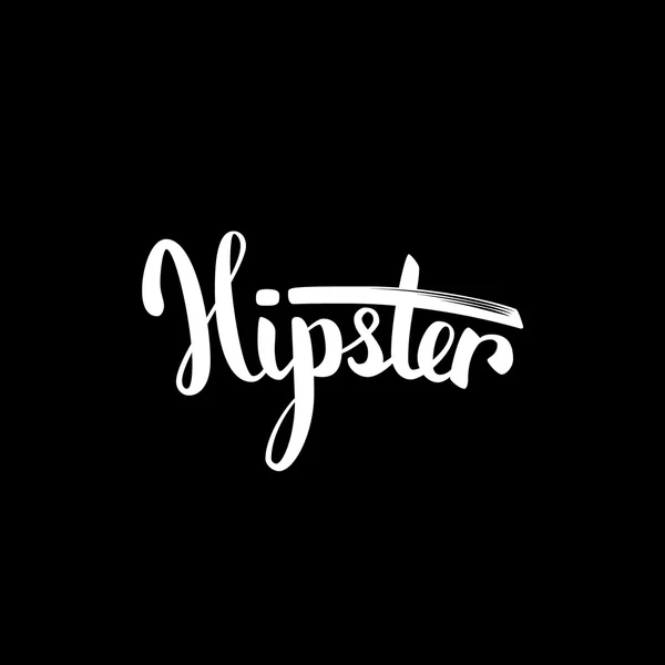 Word hippi, çizilmiş fırça bllack arka plan ile yazı. Posterler ve t-shirt üzerine baskı için hazır