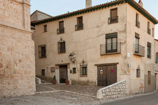 Tipik Chinchon, Madrid sokakları. İspanya