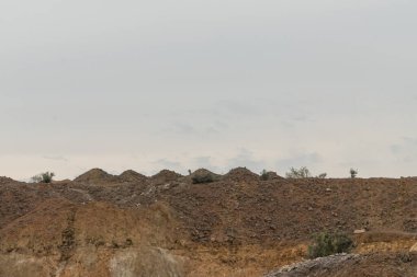 Terk edilmiş Mezar Madenleri 'nin kalıntıları. Murcia bölgesi. İspanya