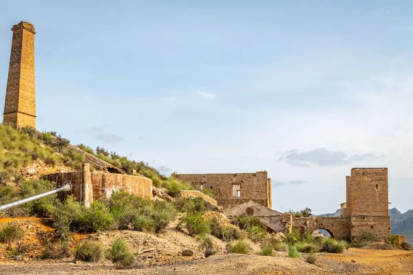 Zříceniny Opuštěných Dolů Mazarrnu Oblast Murcia Španělsko — Stock fotografie