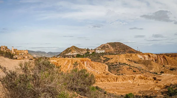 Zříceniny Opuštěných Dolů Mazarrnu Oblast Murcia Španělsko — Stock fotografie