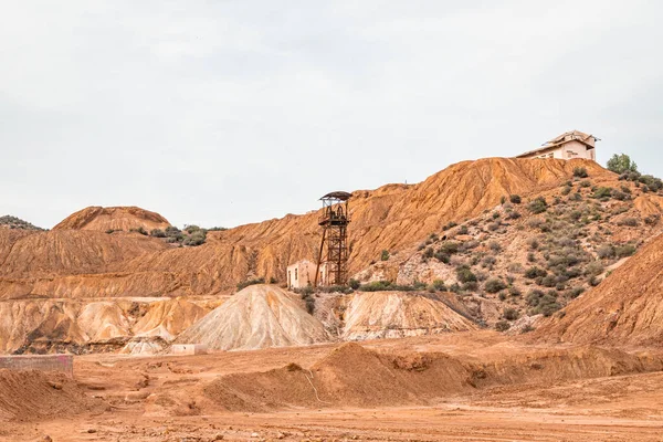 Rovine Delle Miniere Abbandonate Mazarrn Regione Murcia Spagna — Foto Stock