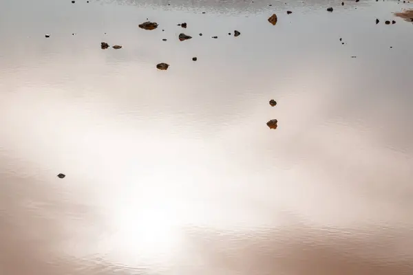 Eaux Minéralisées Provenant Des Mines Abandonnées Mazarrn Région Murcie Espagne — Photo