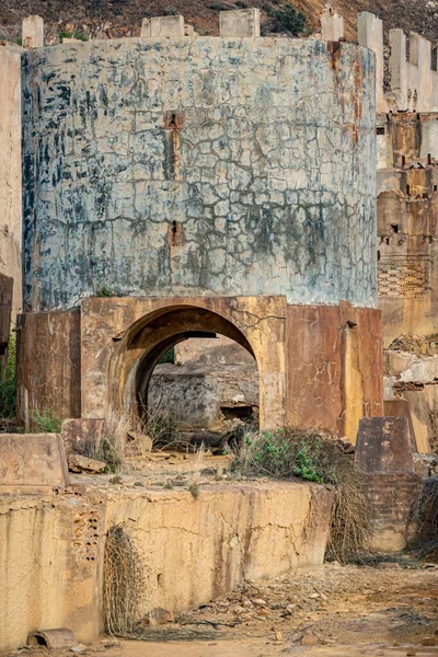 Terk Edilmiş Mezar Madenleri Nin Kalıntıları Murcia Bölgesi Spanya — Stok fotoğraf