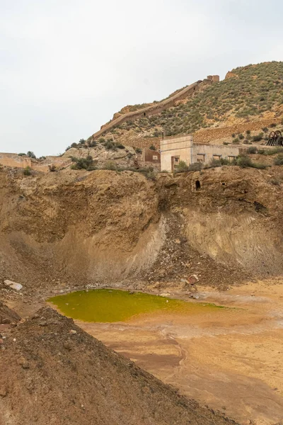 放棄されたマザラン鉱山の遺跡 ムルシア地方 スペイン — ストック写真