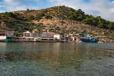 Algameca Chica Köyü. Cartagena, İspanya.