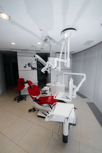 Beautiful White Dental Office New Modern Equipment — Stock Photo, Image