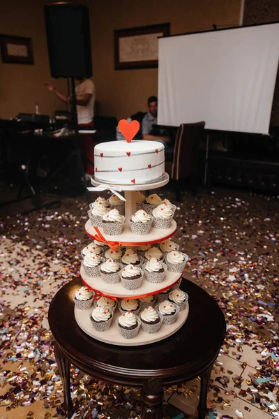 Birthday Cake Banquet Close Dessert — Stock Photo, Image