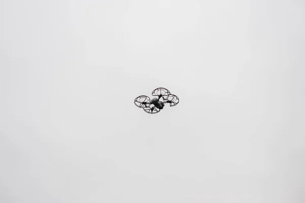 Drón Repülés Közben Levegőben Háttér — Stock Fotó